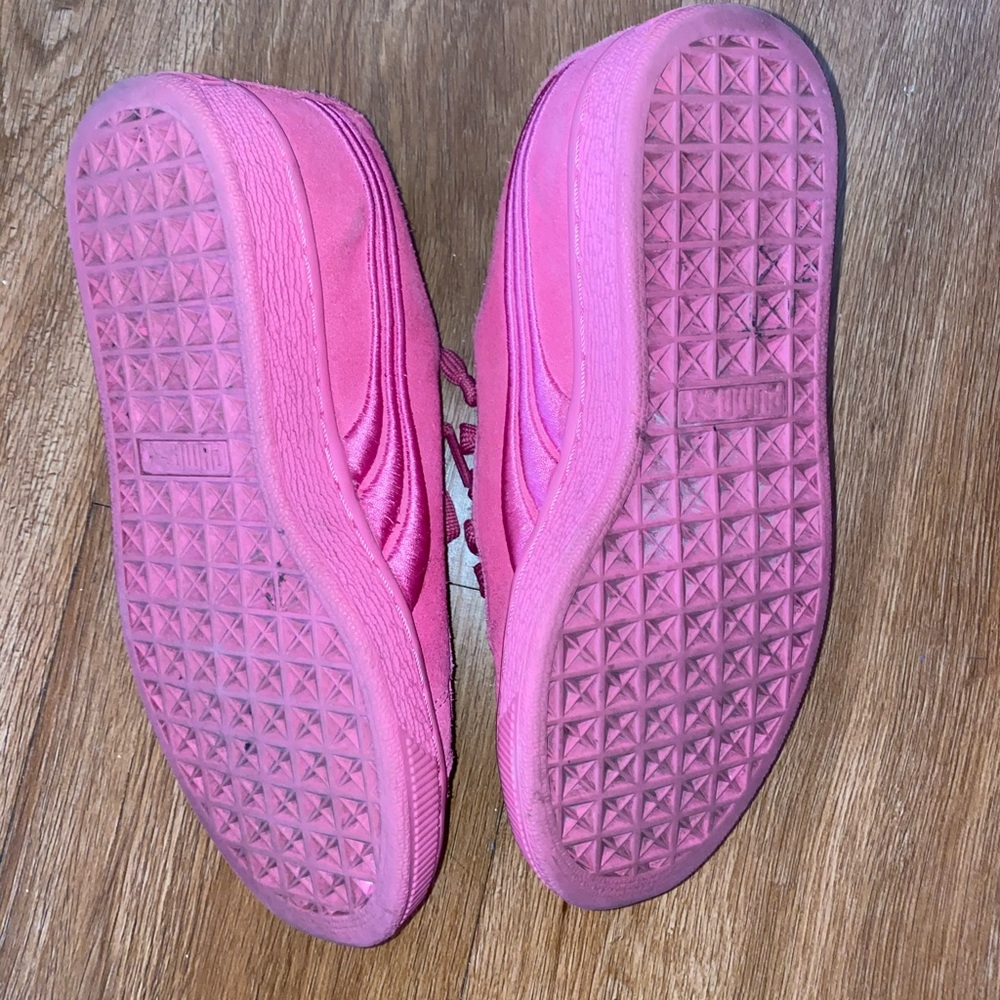 Pink puma sneakers
